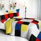 3 Pieces Full/Queen Patchwork Quilt Set with Shams, Reversible Bedding in Vibrant Colors